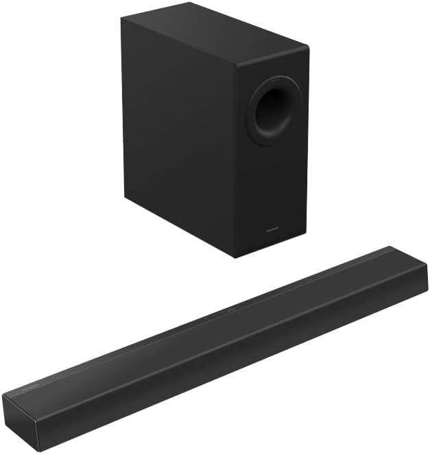 Cinematic Soundbar with Wireless Subwoofer