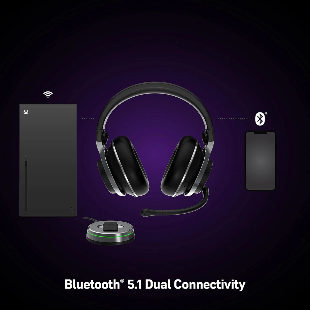 Turtle Beach Stealth Pro Multiplatform Wireless Noise-Cancelling Gaming Headset for Xbox Series X/S/One PS4 PS5 - Refurbished