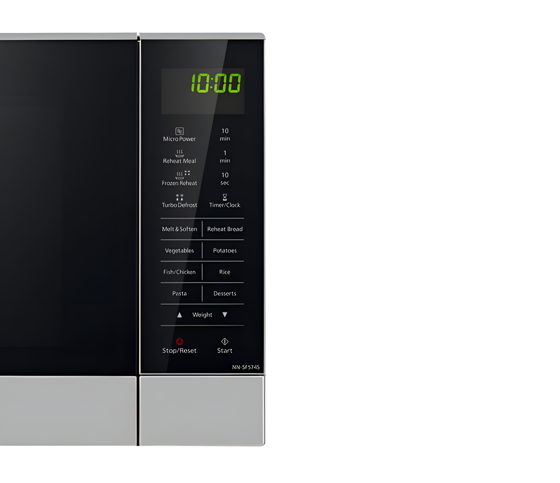 Panasonic Stainless Steel Flatbed Inverter Microwave NN-SF574S