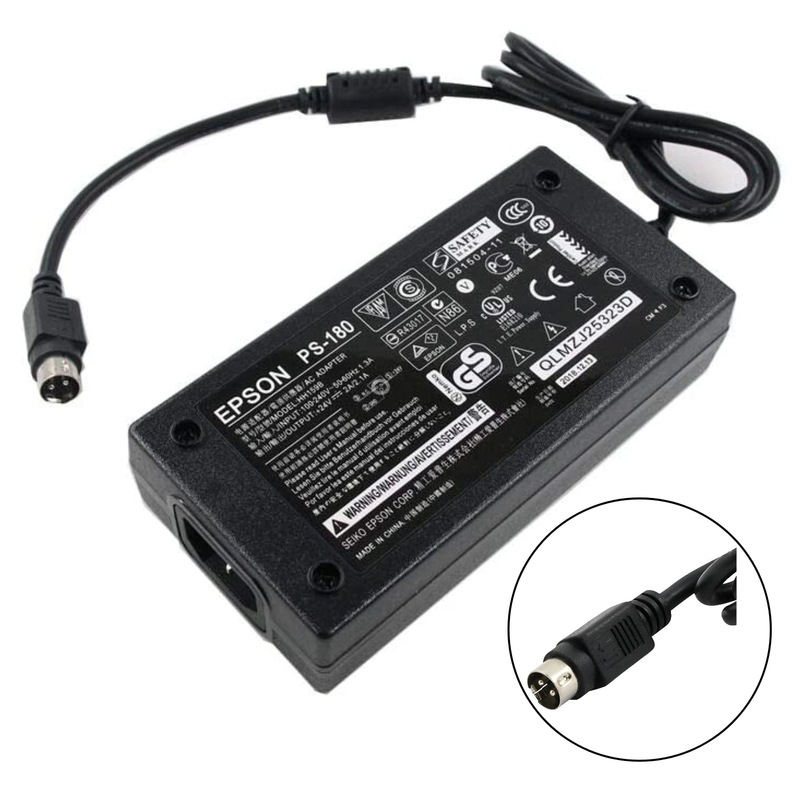 Genuine Power Supply Charger Adapter for Epson M159B M159A Printer C8255343 AU