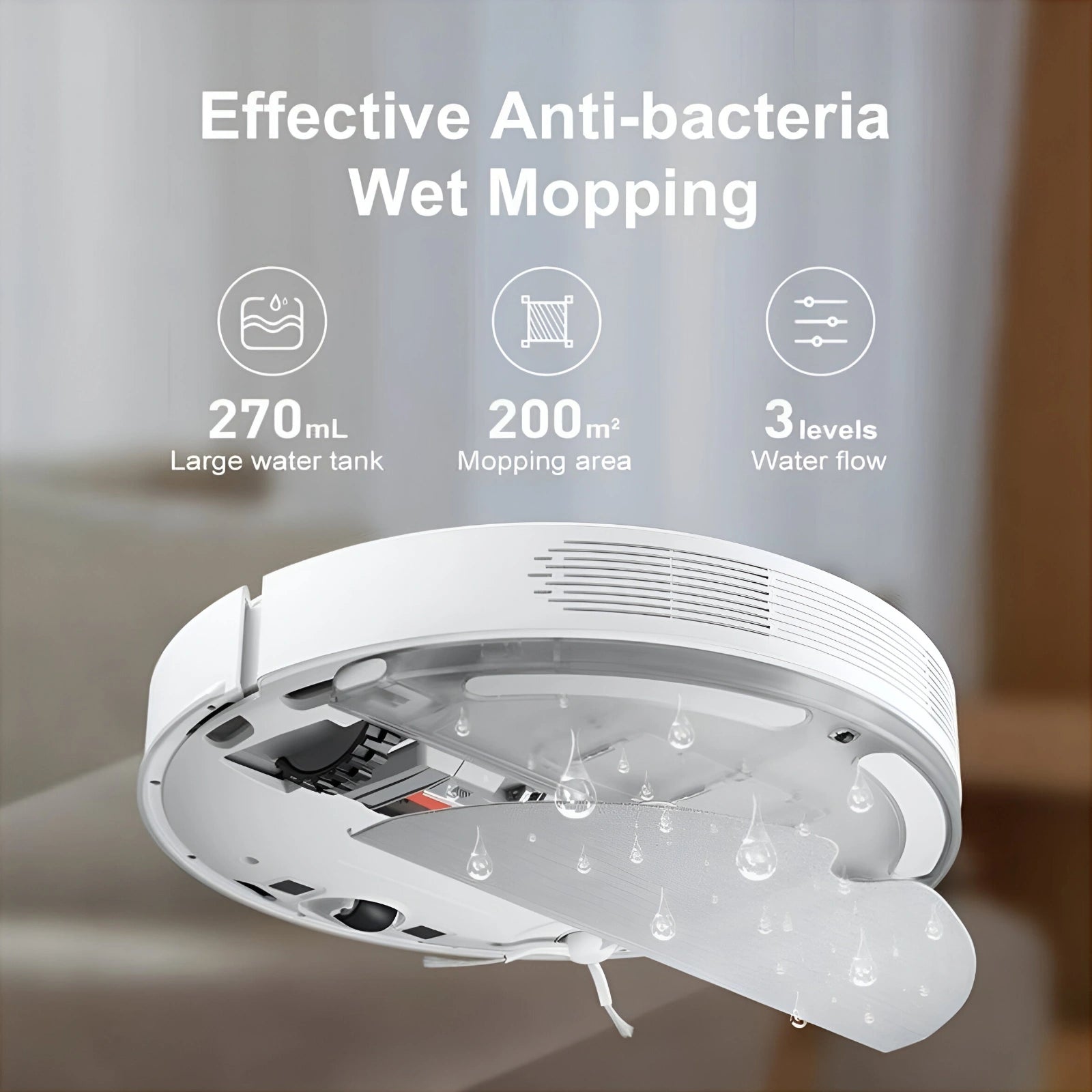 Dreame D9 Robot Vacuum Cleaner and Mop - White - Refurbished