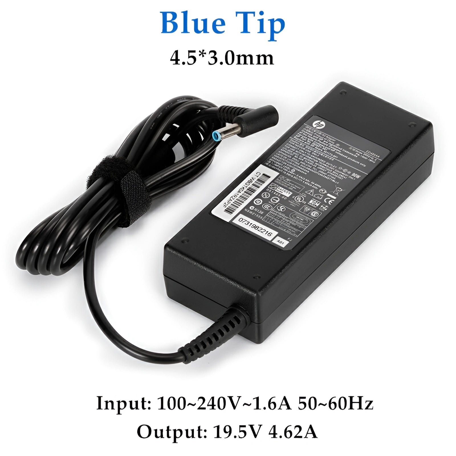 Genuine 90W AC Laptop Charger Adapter for HP 710413-001 709986-003 PPP012D-S 709986-002 (4.5x3.0mm)