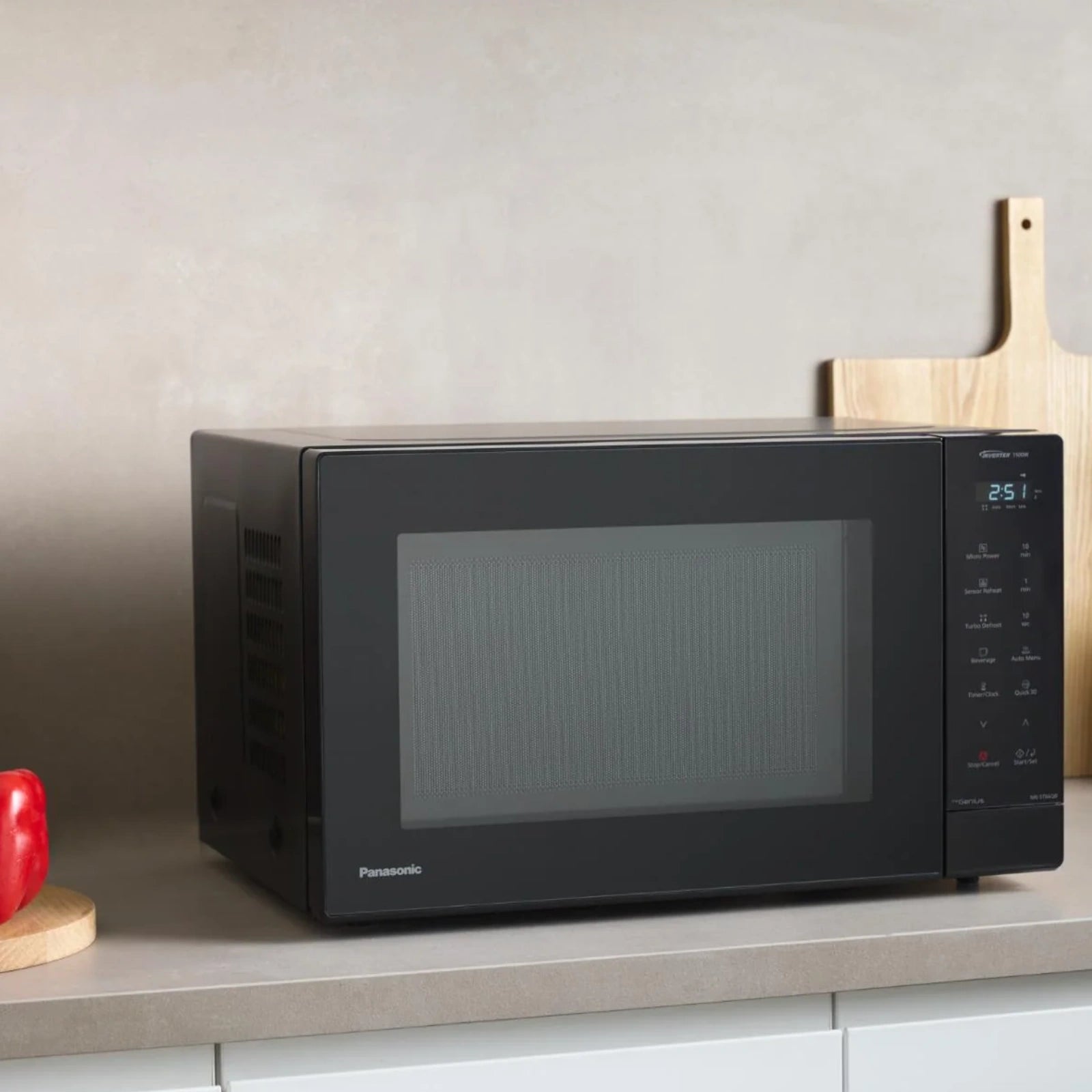 panasonic-32L-black-microwave-oven