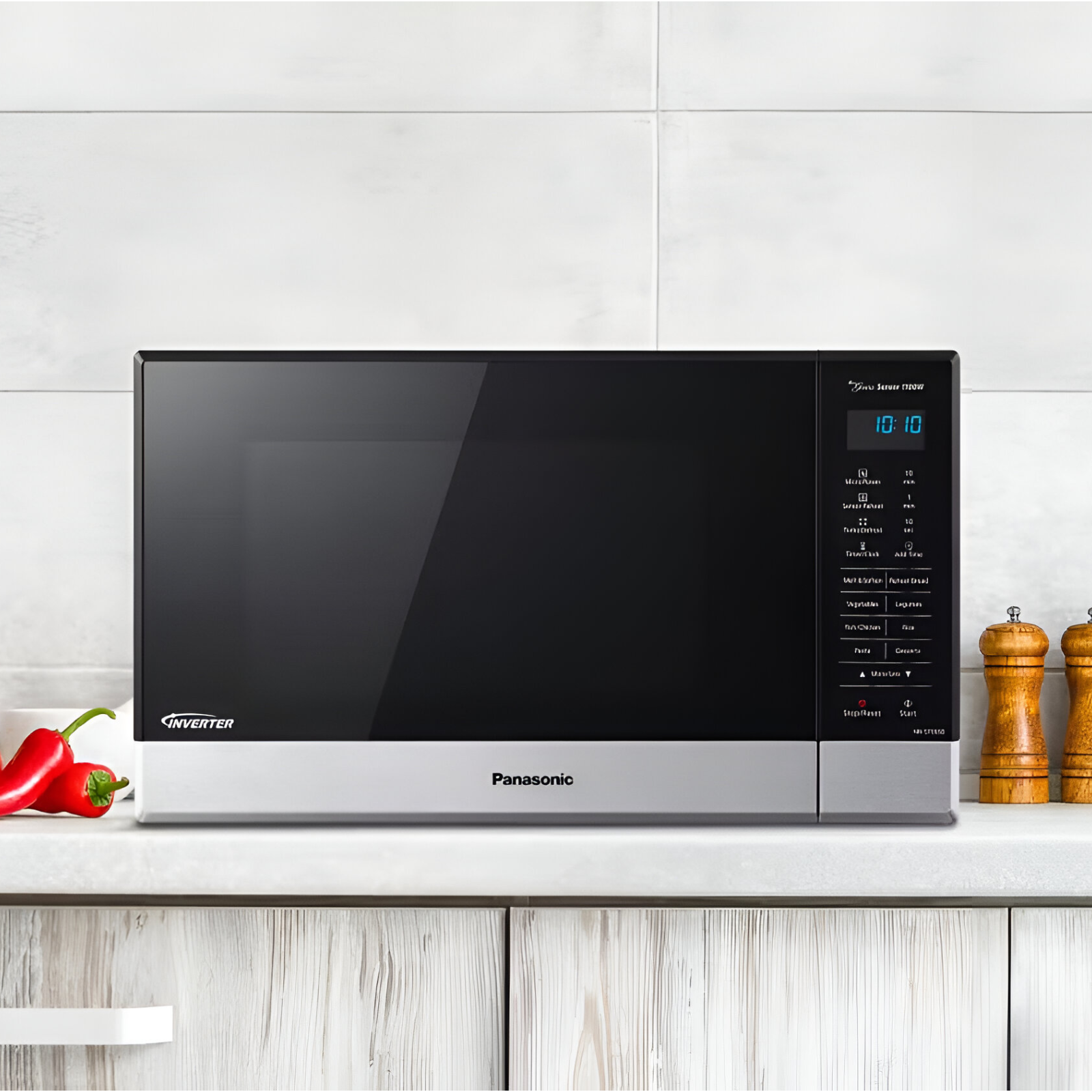 panasonic-black-microwave-ST665B