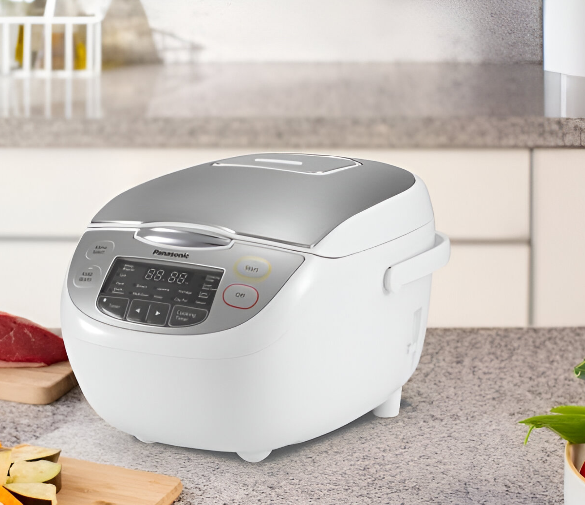 Panasonic SR-CX108SST 5-Cup Premium Rice Cooker with 16 Auto Menus (Open Box)