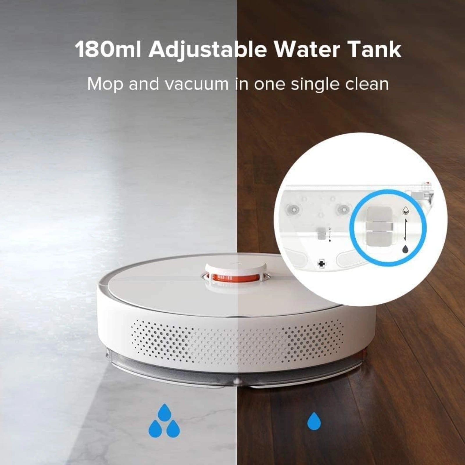 Roborock S6 Pure Robotic Vacuum Cleaner and Mop - White (Open Box)