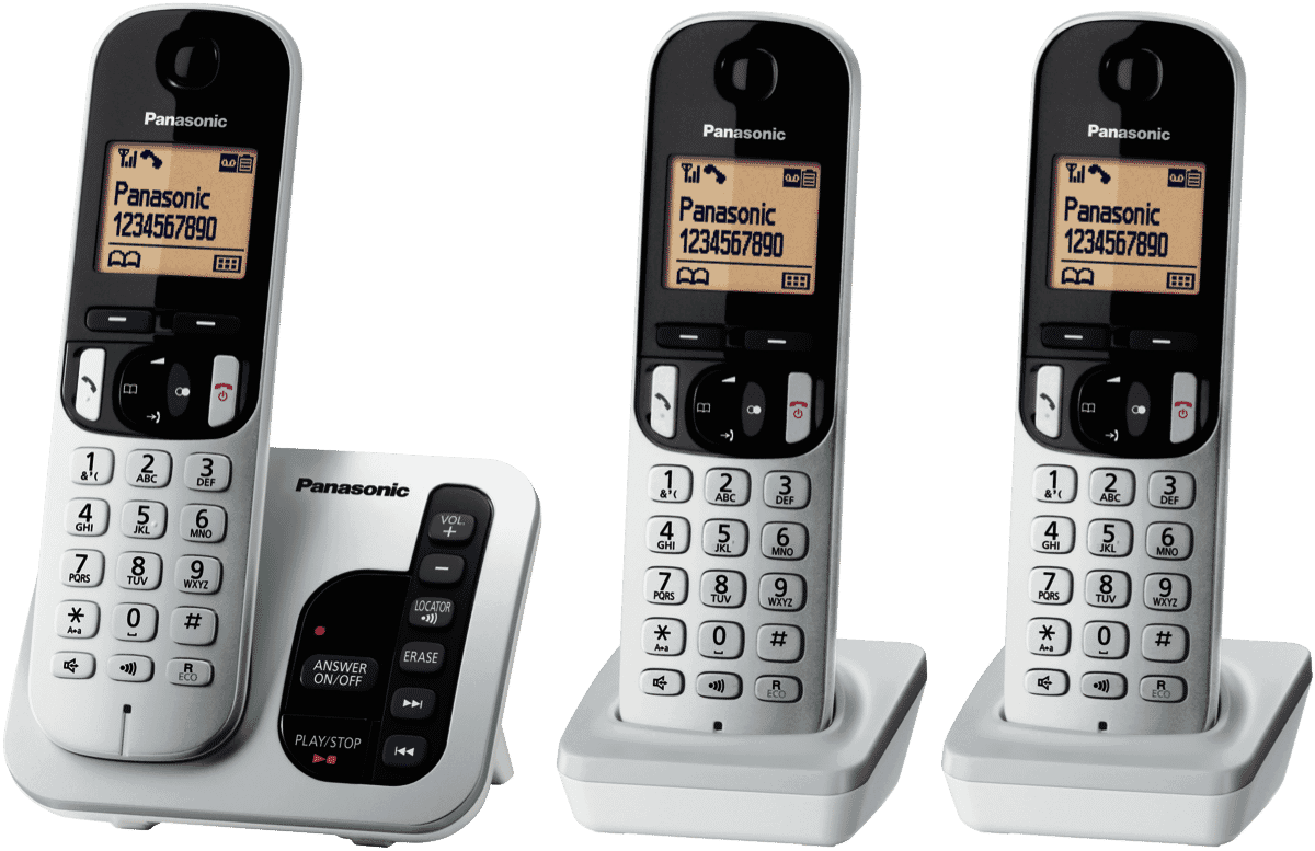Panasonic KX-TGC223ALS Cordless 223 Digital Home Phone Triple Pack