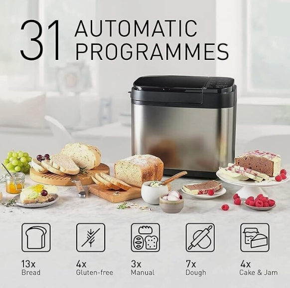 Panasonic SD-YR2550SST Auto Bread Maker With Yeast Fruit Dispenser - Refurbished