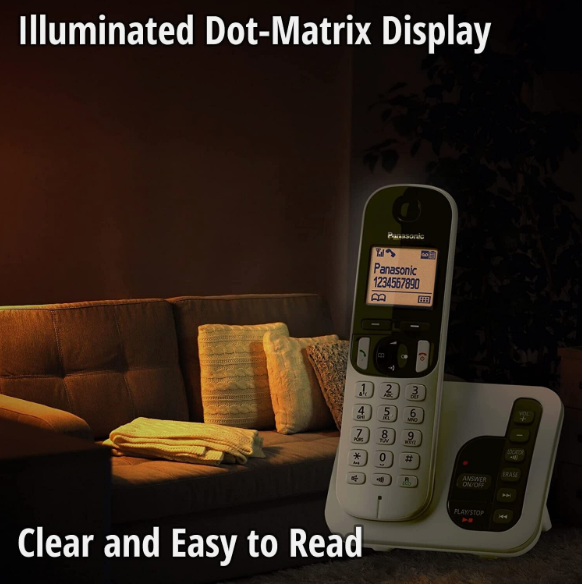 Panasonic DECT Digital Cordless Phone with Answering Machine KX-TGC220ALS