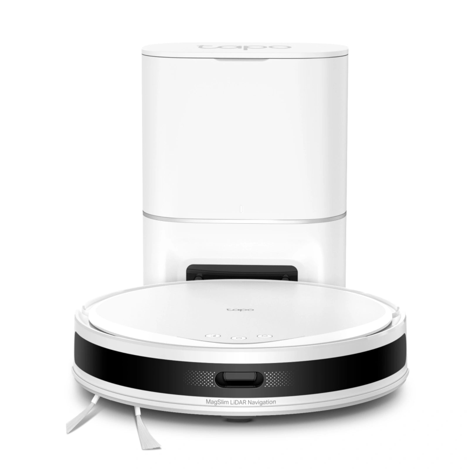 Tapo RV20 Max Plus MagSlim LiDAR Robot Vacuum and Mop with Auto-Empty Dock - White - Refurbished