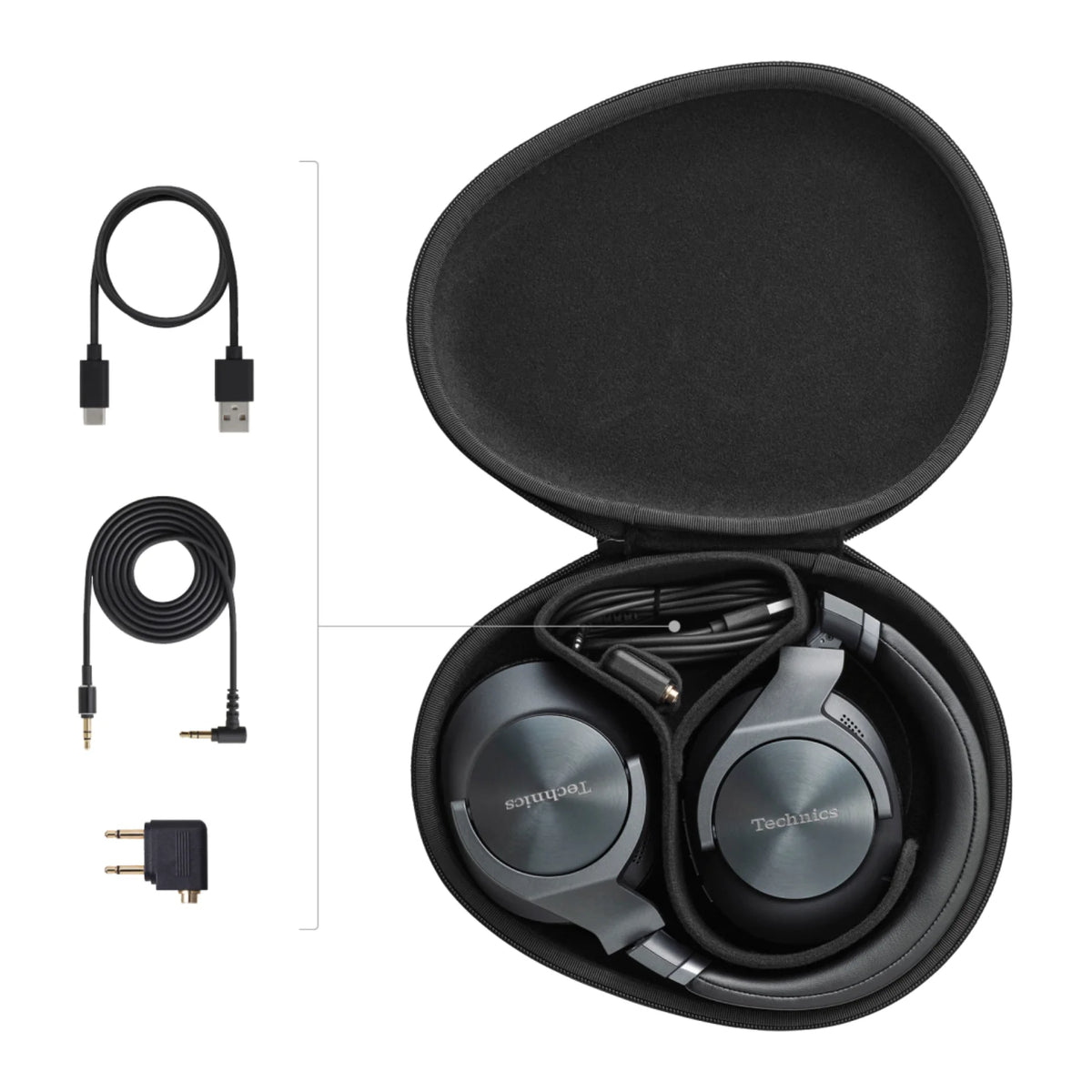 Technics EAH-A800E-K Premium Wireless Noise Cancelling Headphones - Black - Refurbished