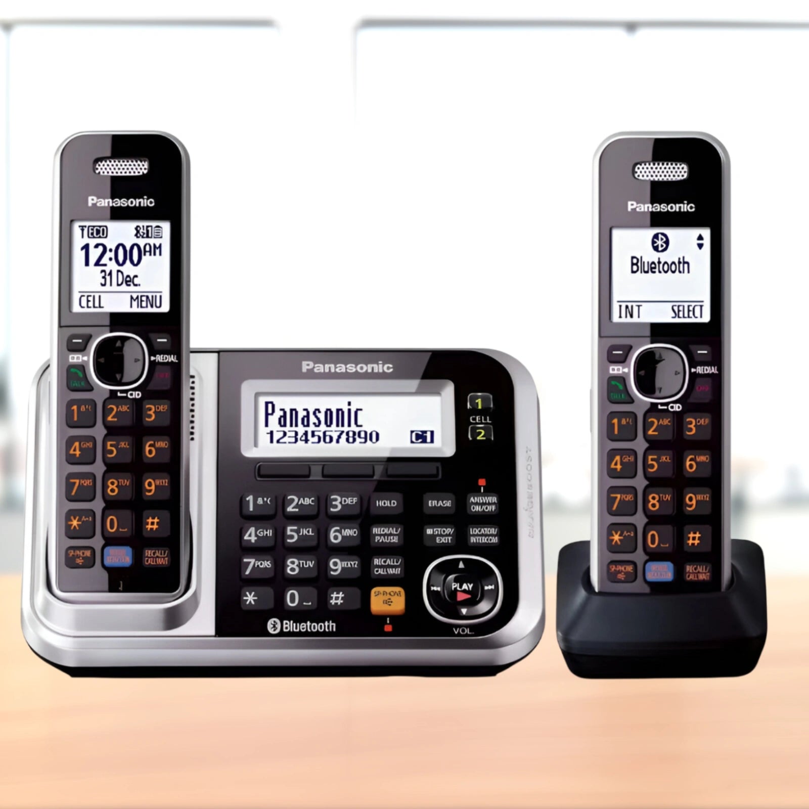 Panasonic KX-TG7892AZS Cordless Phones with Answering Machine Twin Pack (Open Box)