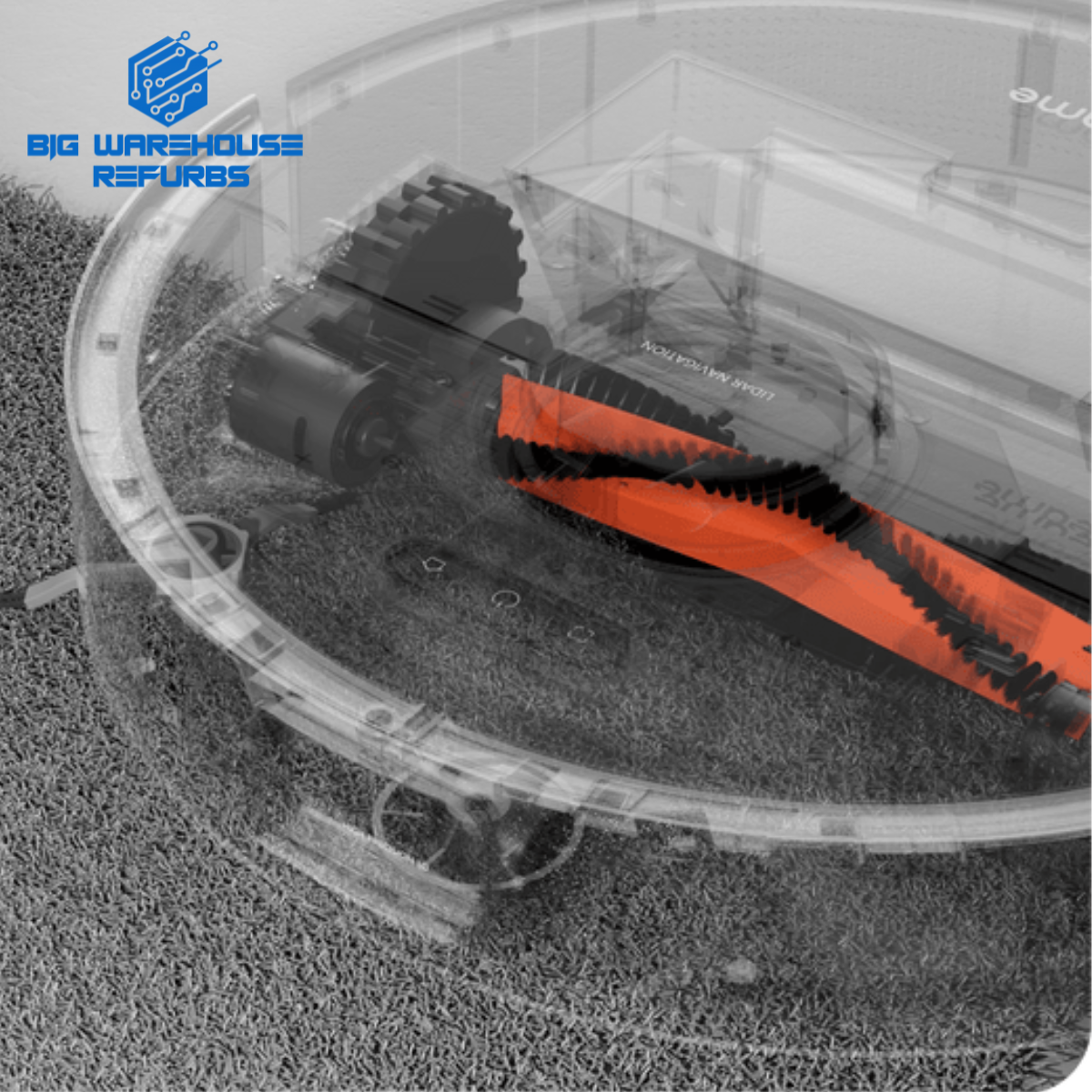Refurbished Dreame tech Z10 Pro Robot Vacuum navigating a home with advanced LiDAR navigation and automatic dustbin emptying.