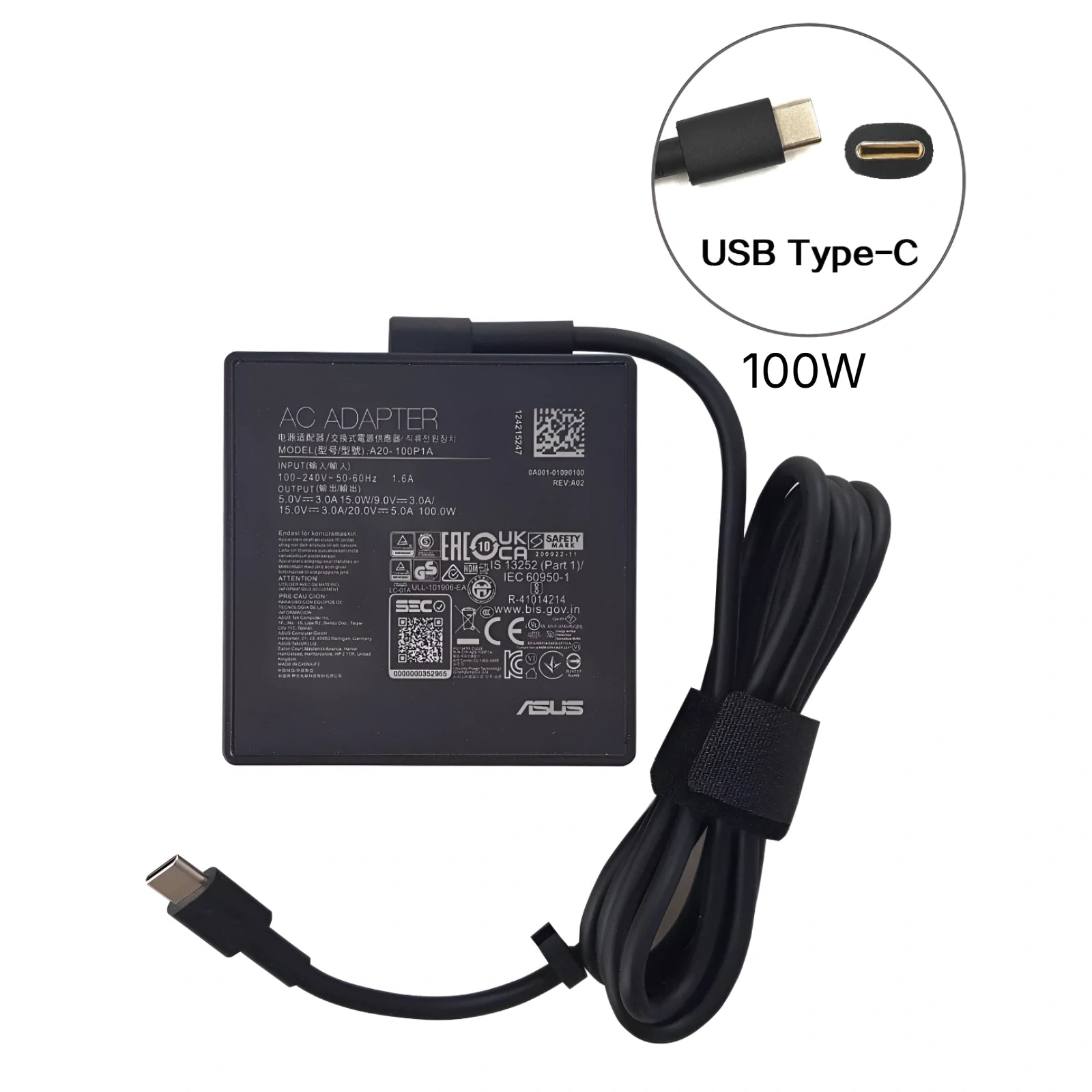 Genuine 100W USB Type-C Power AC Adapter Charger for ASUS ROG Flow Z13 2025 GZ302EA