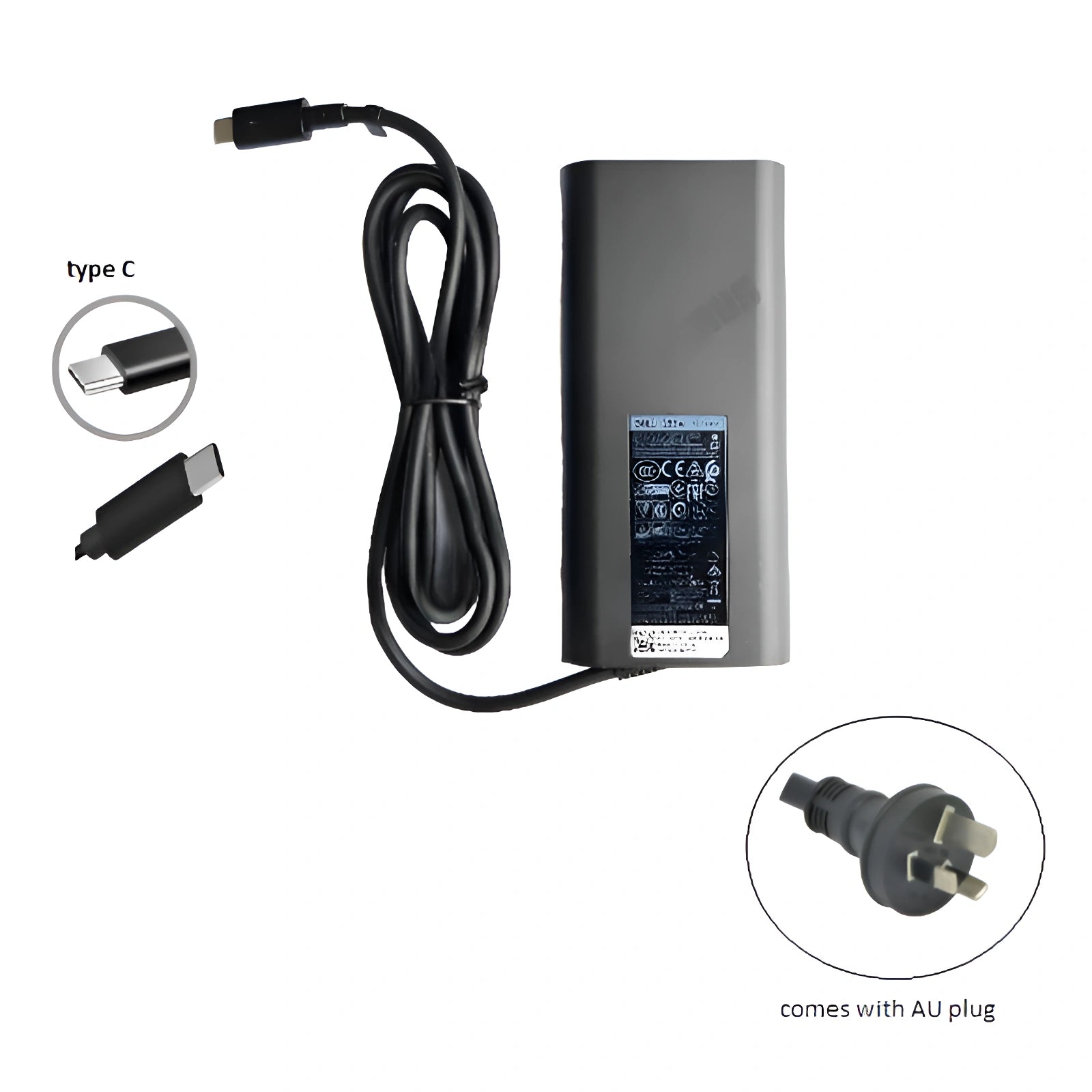 Genuine Dell Latitude 7390 / 7400 2-in-1 USB-C 130W AC Charger