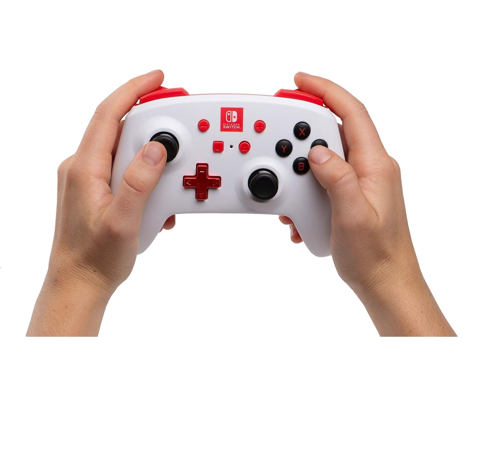 PowerA Enhanced Wireless Controller for Nintendo Switch - White/Red