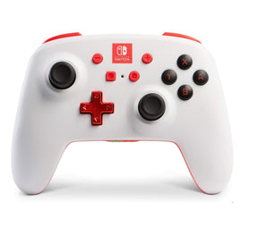 PowerA Enhanced Wireless Controller for Nintendo Switch - White/Red