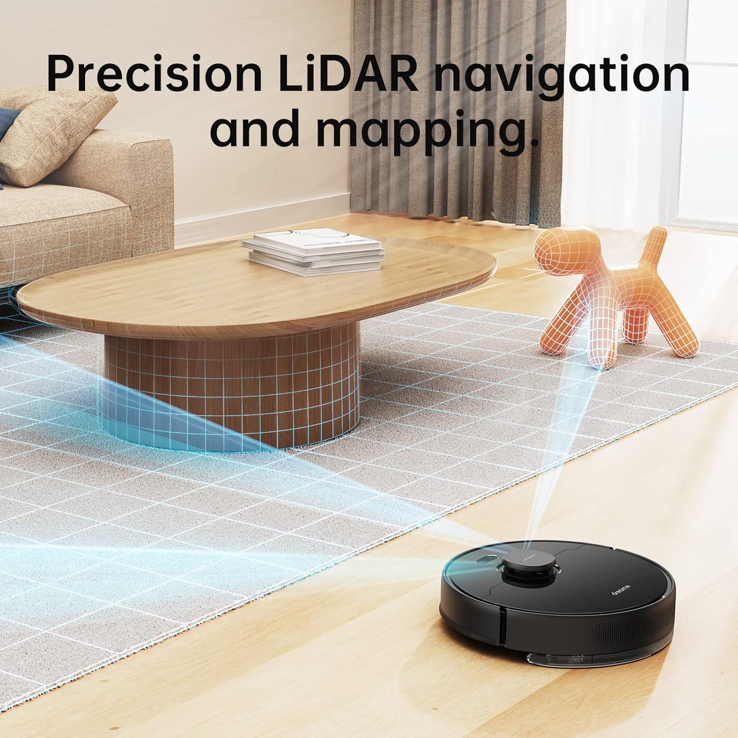 Dreame D9 Max Gen 1 Robot Vacuum and Mop Cleaner - Black
