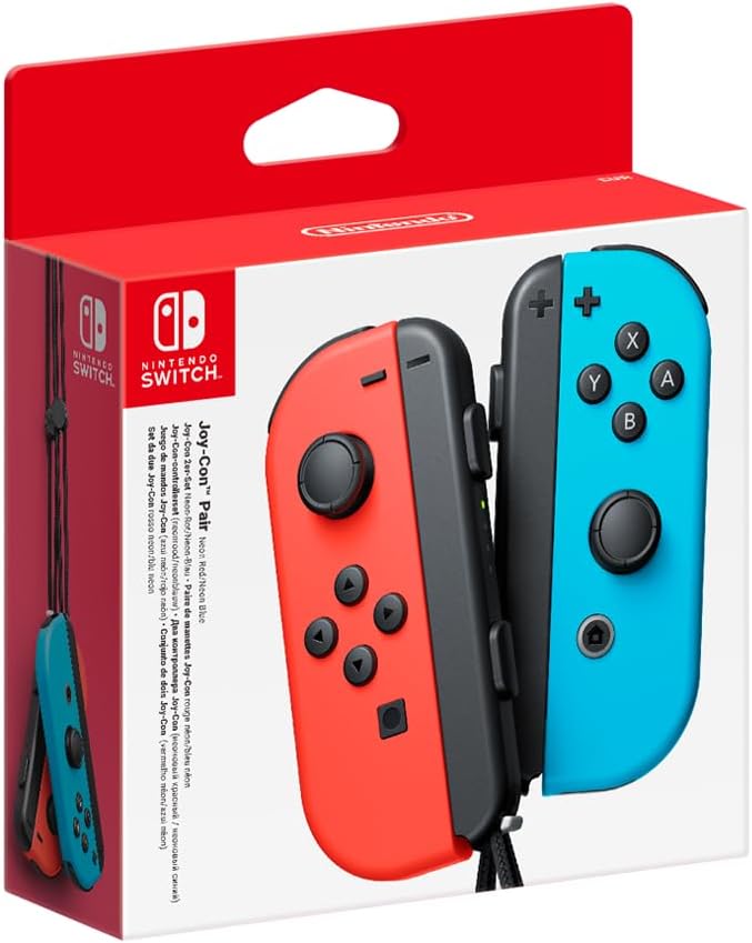 Nintendo Switch Joy-Con Controller Pair Neon Red & Blue