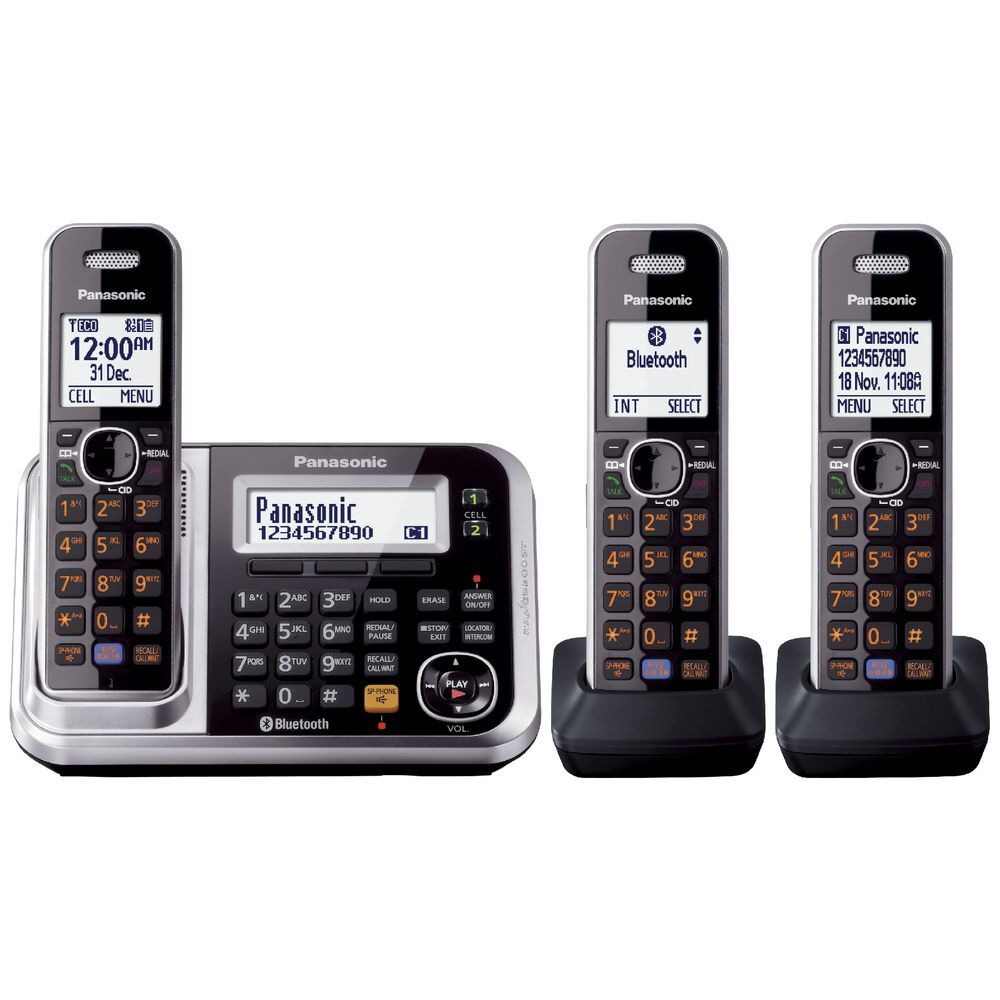 Panasonic KX-TG7893AZS Triple Pack Cordless Phone