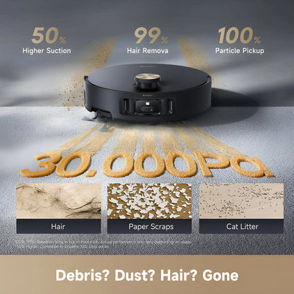 Dreame Aqua10 Roller Robot Vacuum Cleaner - Black (Open Box)