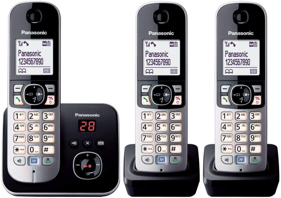 Panasonic KX-TG6823 Cordless Phone 3 Handsets