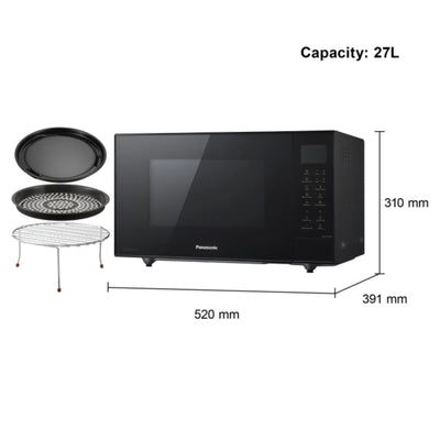 Panasonic 27L 4-in-1 Air Fry Convection Microwave NN-CT56RB - Refurbished