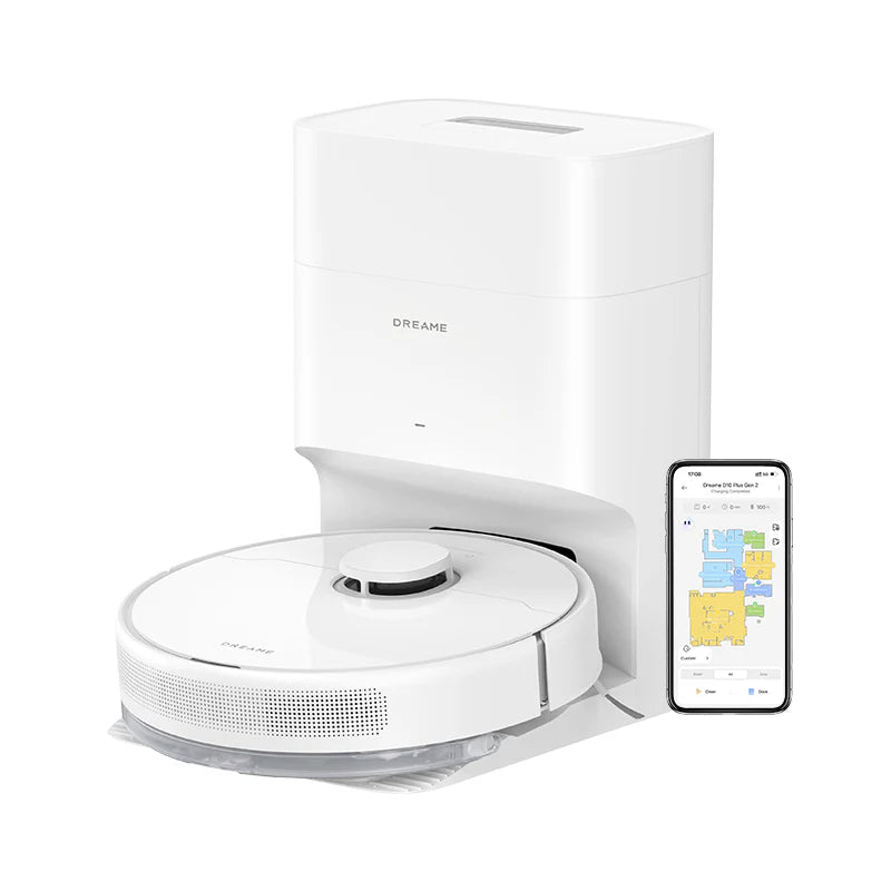 Dreame D10 Plus Gen 2 Robot Vacuum and Mop with Auto Empty Dock - White (Open Box)