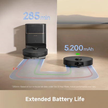 Dreame D20 Pro Plus Robot Vacuum and Mop with Auto Empty Dock - Black (Open Box)