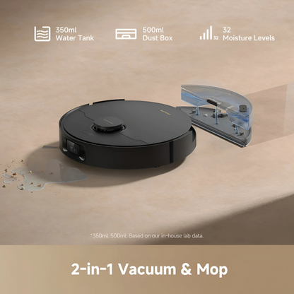 Dreame D20 Pro Plus Robot Vacuum and Mop with Auto Empty Dock - Black (Open Box)
