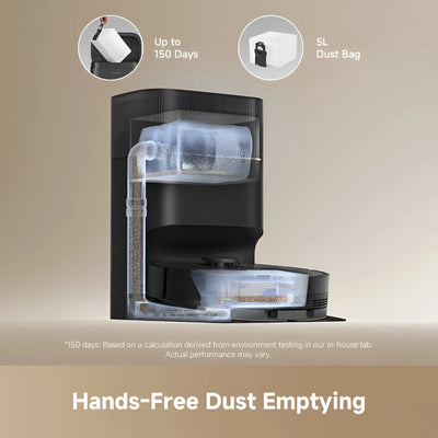 Dreame D20 Pro Plus Robot Vacuum and Mop with Auto Empty Dock - Black (Open Box)