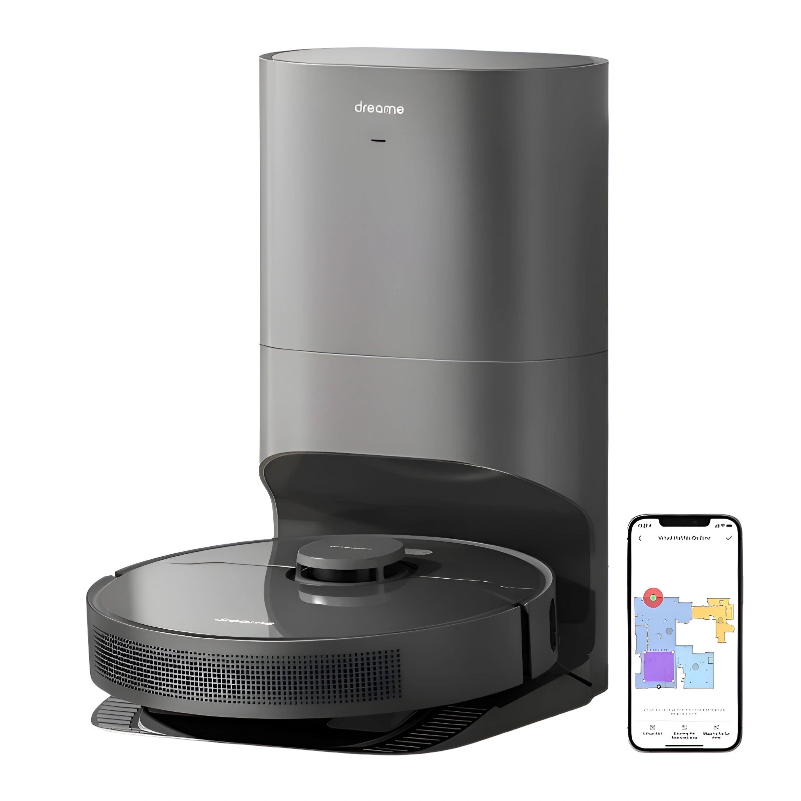 Dreametech Z10 Pro Robot Vacuum Automatic Dirt Disposal-Empties Itself - Black - Refurbished
