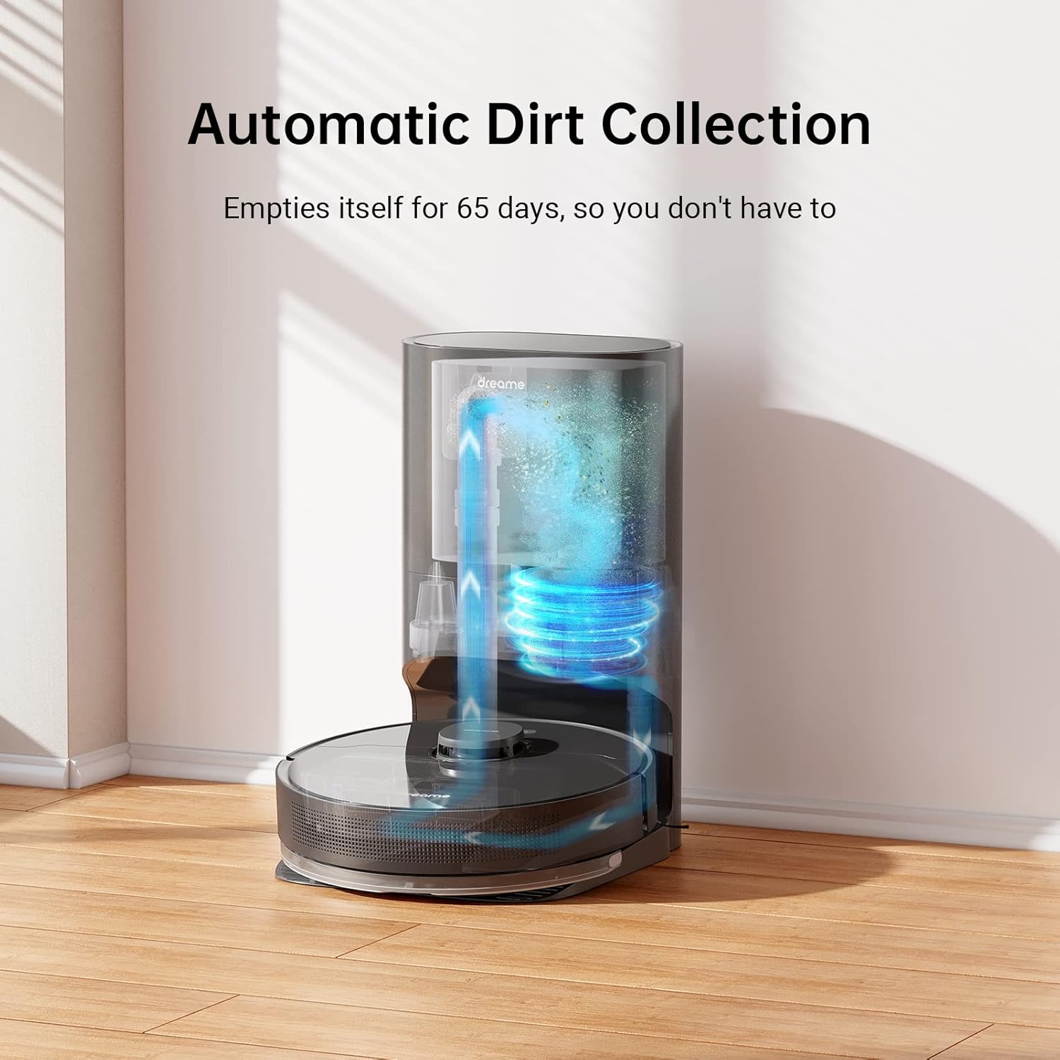 Dreametech Z10 Pro Robot Vacuum Automatic Dirt Disposal-Empties Itself - Black