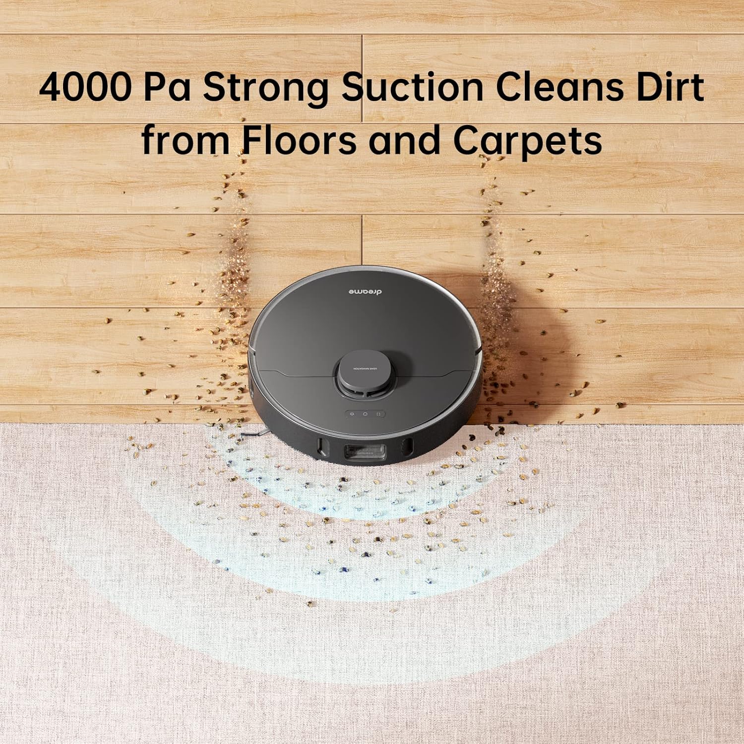 Dreametech Z10 Pro Robot Vacuum Automatic Dirt Disposal-Empties Itself - Black