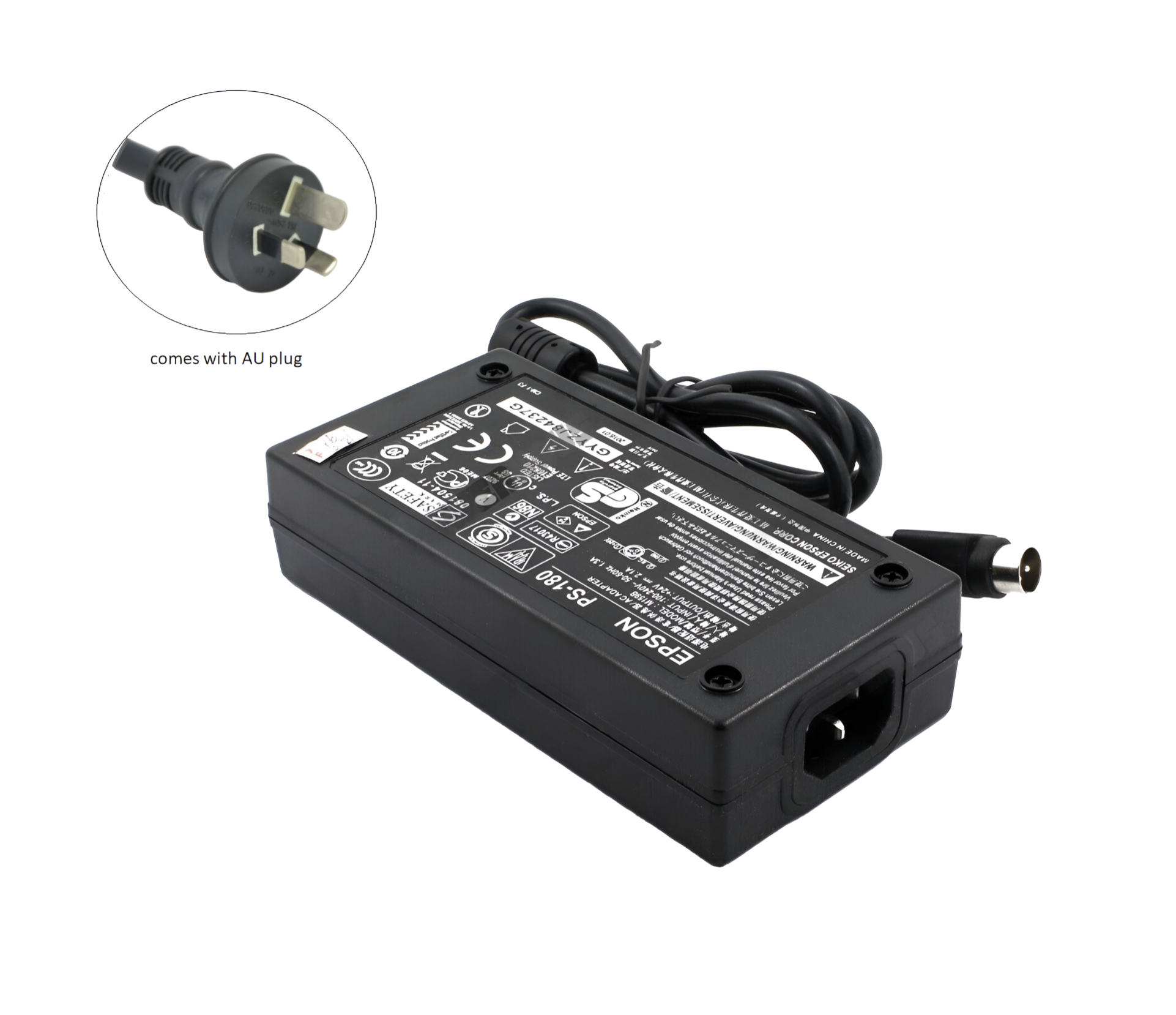 Genuine EPSON Power Adapter M159D PS-180 4 TM-T20 P60 T70 T82 T90 U220 U230 U295