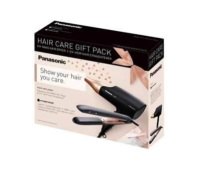 Panasonic EH-NA65 Nanoe Hair Dryer & EH-HS99 Straightener Value Pack (EH-Haircare Pack) (Open Box)