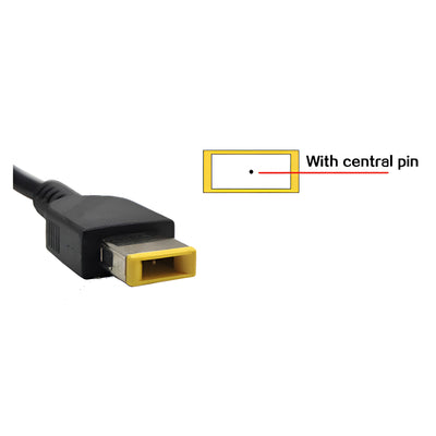 Genuine 170W USB Yellow Slim Square Tip Adapter Charger for Lenovo Legion 5-15ARH05 Legion 5-15IMH05