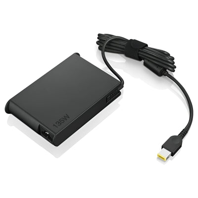 Genuine 135W USB Yellow Slim Square Tip Adapter Charger for Lenovo 20V 6.75A