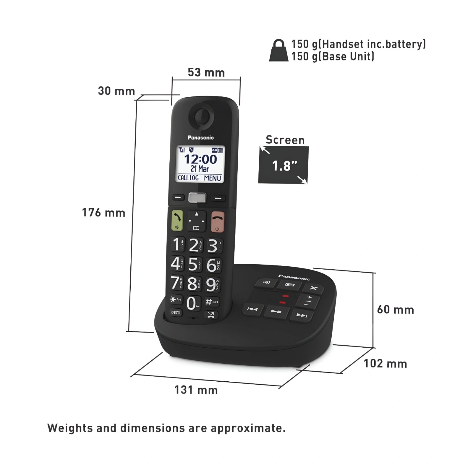 panasonic-KX-TGU120AZB-answering-system