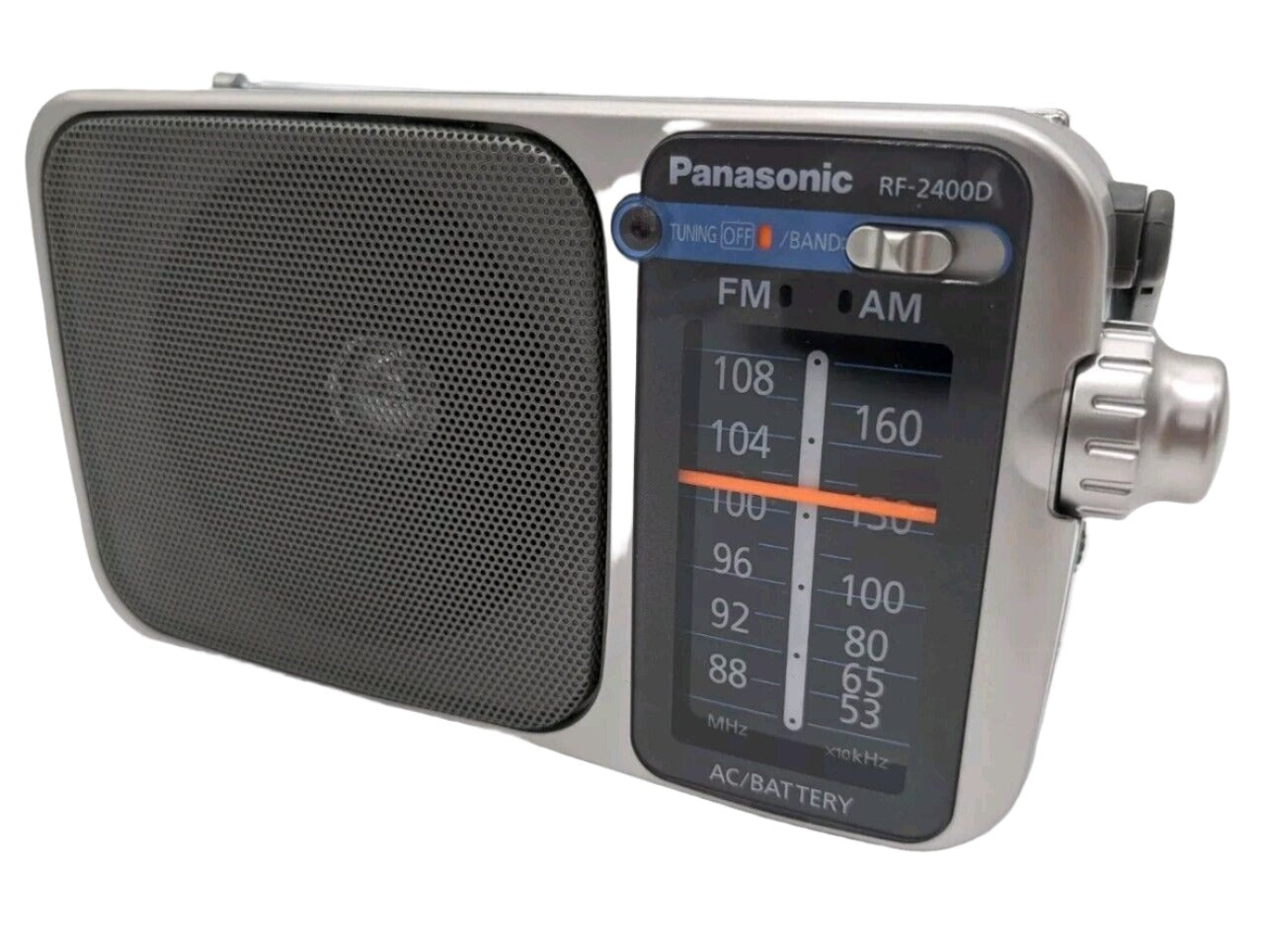 Panasonic RF-2400D AM/FM Radio Silver/Grey