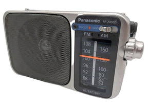 Panasonic RF-2400D AM/FM Radio Silver/Grey