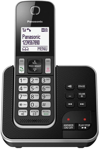 Panasonic KX-TGD320ALB DECT Cordless Phone with Answering Machine - Refurbished