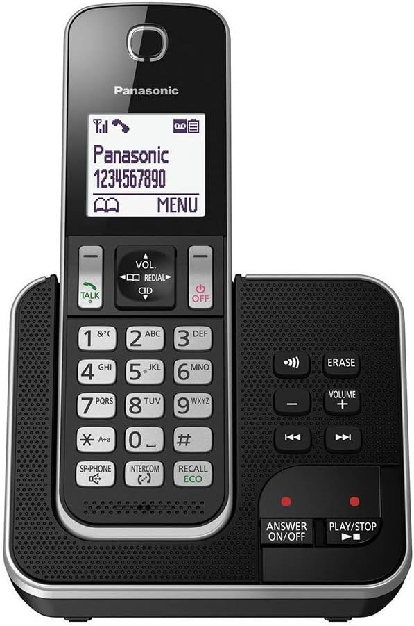 Panasonic Cordless Phone with Answering Machine KX-TGD320ALB DECT