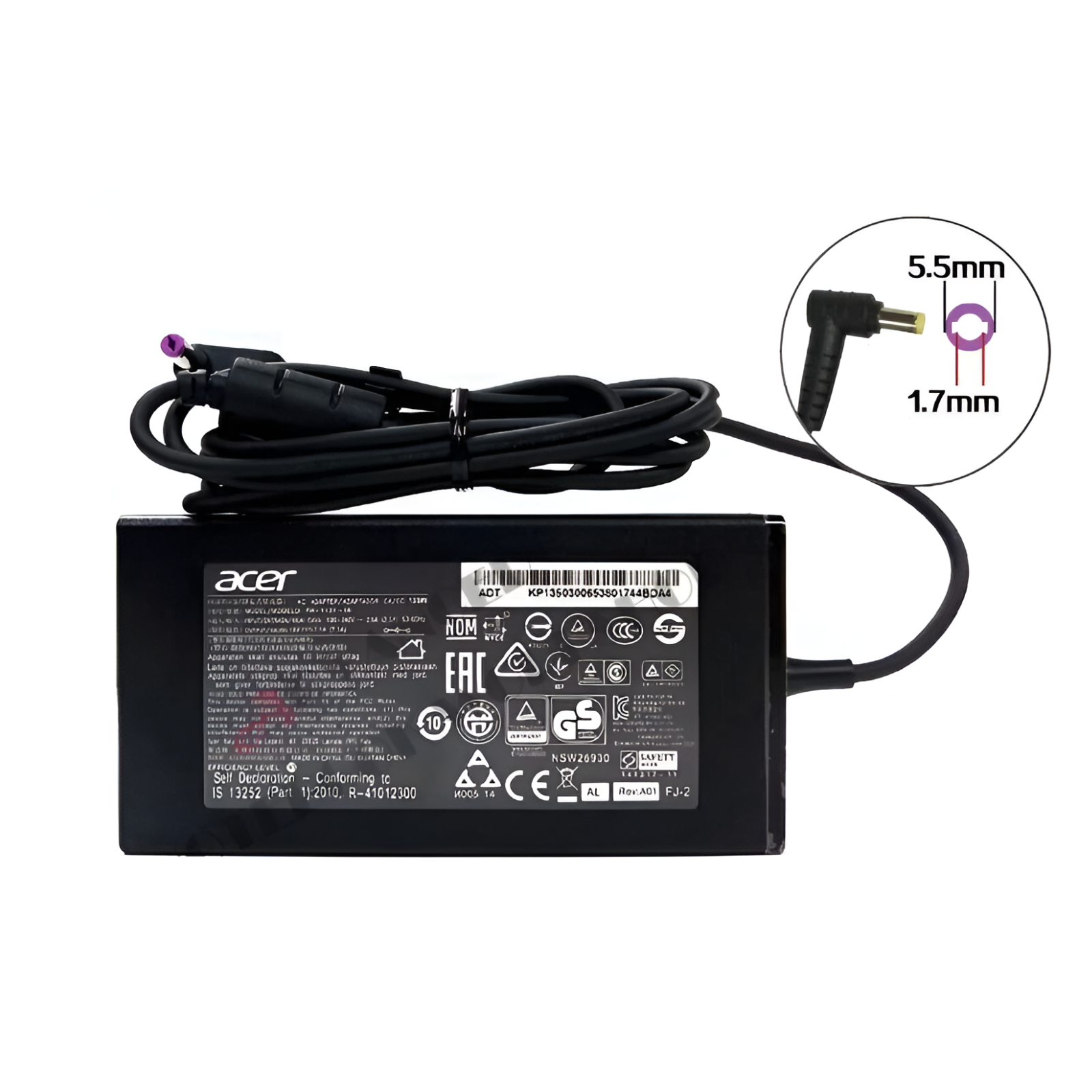 Genuine 135W AC Adapter Charger Acer Nitro AN515-51 AN515-52 AN515-53 AN515-56