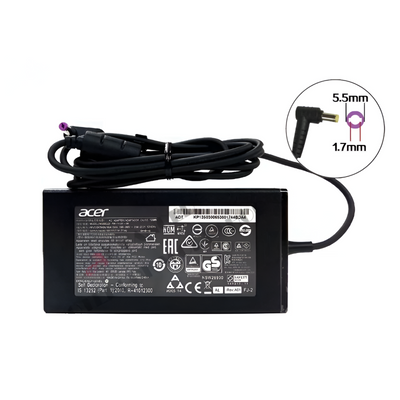 Genuine 135W AC Laptop Charger Adapter for Acer Nitro AN515-51 AN515-52 AN515-53 AN515-56 (5.5x1.7mm)