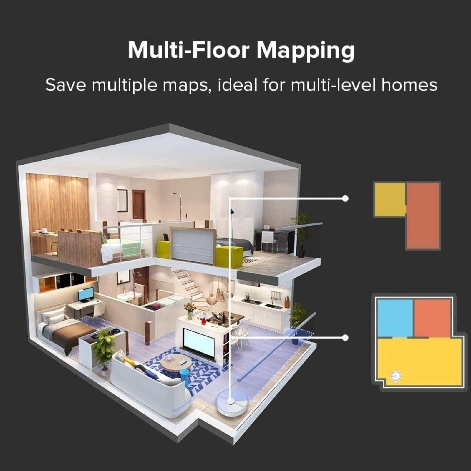 Roborock S6 Pure Robotic Vacuum Cleaner and Mop - White (Open Box)