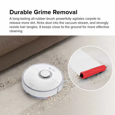 Roborock Q7 Max+ Robot Vacuum and Mop Cleaner with Auto-Empty Dock - White (Open Box)