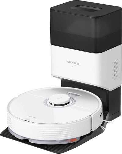 Roborock Q7 Max+ Robot Vacuum and Mop Cleaner with Auto-Empty Dock - White - Refurbished
