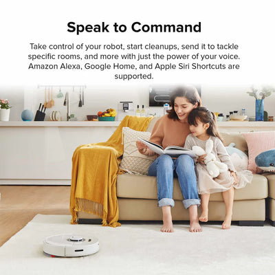 Roborock Q7 Max+ Robot Vacuum and Mop Cleaner with Auto-Empty Dock - White (Open Box)