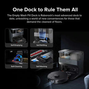 Roborock S7 MaxV Ultra Robot Vacuum and Sonic Mop with Auto-Empty Dock - Black